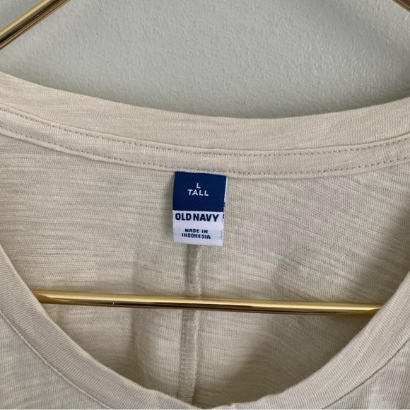 NWT Old Navy Waist Defined cutout-Back Slub-Knit Midi dress large tall beige - Picture 7 of 9